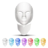 ACLIX RECHARGEABLE 7 COLOR LED MASK FOR FACE AND NECK LIGHT SKIN REJUVENATION FACIAL BEAUTY DAILY SKIN CARE MASK ANTI AGING WRINKLE REMOVAL - Image 2
