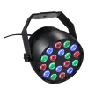 Generic 18 LED Mini RGB Stage Par Light Sound Activated Auto Run Control Lighting Fixture Black 0.457kg