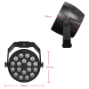 Generic 18 LED Mini RGB Stage Par Light Sound Activated Auto Run Control Lighting Fixture Black 0.457kg - Image 2