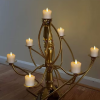 ZENHOME 12-Piece LED Battery Operated Pillar Candle Set Warm White 3.5 X 5cm - Image 4