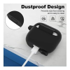 YONK Protective Silicone Case Cover for Apple AirPods 3rd Generation Black - Image 3
