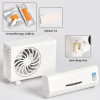 ACLIX Mini Car Solar Powered Air Freshener with Air Conditioner Appearance Lasting Fragrance